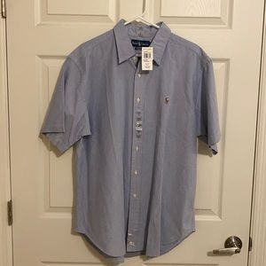 NWT Men’s Ralph Lauren Classic Fit short sleeve button down shirt XL
